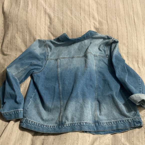Jessica simpson xxl denim jacket with embroidery - Picture 5 of 5